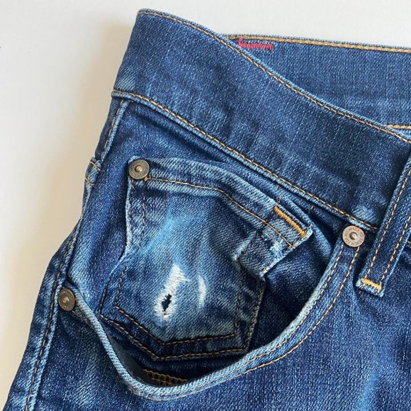 7 for All Mankind Men's Austyn Relaxed Straight Leg Dark Wash Jeans - Picture 13 of 14